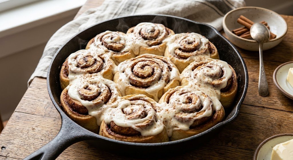 9. Sourdough Discard Cinnamon Rolls 🌀

