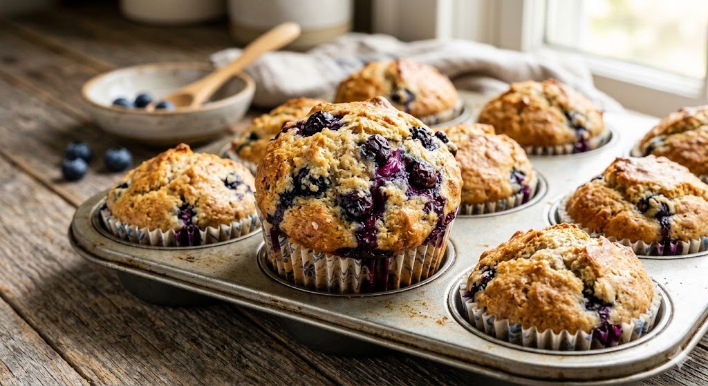 7. Sourdough Discard Muffins 🫐